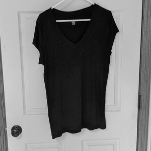 Mossino top, XL, black, stretchy